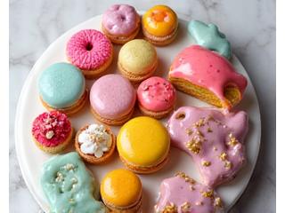 다채로운 프랑스 페이스트리 모듬